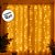 Cortina de LED Branco Quente com Fio Branco 500 Leds - 4x2,5m - 1 unidade - Rizzo - Imagem 2