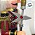 Soldado de Chumbo de Madeira com Lança - 30cm - Vermelho e Azul  - 1 unidade - Rizzo - Imagem 5