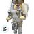 Kit Boneco Soldado Quebra Nozes de Madeira - Branco e Dourado - 12,5cm  - 5 unidades - Rizzo - Imagem 4