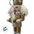 Kit Boneco Soldado Quebra Nozes de Madeira - Branco e Dourado - 12,5cm  - 5 unidades - Rizzo - Imagem 7