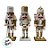 Kit Boneco Soldado Quebra Nozes de Madeira - Branco e Dourado - 15,5cm - 3 unidades - Rizzo - Imagem 2