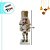Kit Boneco Soldado Quebra Nozes de Madeira - Branco e Dourado - 15,5cm - 3 unidades - Rizzo - Imagem 3