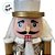 Kit Boneco Soldado Quebra Nozes de Madeira - Branco e Dourado - 15,5cm - 3 unidades - Rizzo - Imagem 7