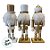 Kit Boneco Soldado Quebra Nozes de Madeira - Branco e Dourado - 15,5cm - 3 unidades - Rizzo - Imagem 8