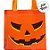 Sacola de Plástico Halloween - Abóbora Sorrindo - 19x20x9cm - 1 unidade - Rizzo - Imagem 2