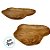 Bandeja Decorativa em Madeira Natural Formato Orgânico - 47x27,5x4cm - 1 unidade - Rizzo - Imagem 2