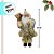 Papai Noel Decorativo em Pé com Saco de Presentes e Enfeite - Dourado - 30cm - 1 unidade - Rizzo - Imagem 2