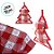 Pano de Copa com Bolsa de Natal - Pinheiro - Vermelho e Branco - 18x23,5x4cm - 1 unidade - Cromus - Rizzo - Imagem 2