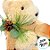 Enfeite Decorativo de Natal - Urso Bege - Cachecol e Cogumelo - 39x20x19cm - 1 unidade - Cromus - Rizzo - Imagem 4