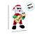 Pelúcia de Natal com Som e Movimento - Papai Noel Dançarino - 18x33x10cm - 1 unidade - Rizzo - Imagem 5