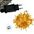Cordão de LED Pisca Pisca Luz Branco Quente com Fio Transparente 300 Leds de 8 Funções - Bivolt - 3m - 1 unidade - Cromu - Imagem 3