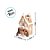 Enfeite De Natal em Resina - Casa De Ginger Bread Com LED - 21x14,5x13cm - 1 unidade - Cromus - Rizzo - Imagem 3