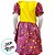 Vestido de Festa Junina Colorido - Fofurinha - Amarelo e Vermelho com Corações - GG - 1 unidade - Rizzo - Imagem 5