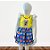 Vestido de Festa Junina Colorido - Bonequinha - Amarelo e Azul - M - 1 unidade - Rizzo - Imagem 1