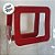 Sacola Transparente PVC com Alça Retangular Couro Vermelho - 16,4x14,2x7,3cm - 10 unidades - 10 unidades - Cromus - Rizz - Imagem 3