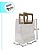 Sacola Transparente PVC com Alça Retangular Couro Bege - 16,4x14,2x7,3cm - 10 unidades - 10 unidades - Cromus - Rizzo - Imagem 2