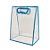 Sacola Transparente Fosca Pvc Alça Plana Azul Claro - 30x23x15cm - 10 unidades - 10 unidades - Cromus - Rizzo - Imagem 1