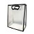 Sacola Transparente Fosca Pvc Alça Plana Preto - 30x23x15cm - 10 unidades - 10 unidades - Cromus - Rizzo - Imagem 1