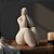 Escultura Mulher Refletindo em Poliresina - Off White - 19,5x10,5x11cm - 1 unidade - Rizzo - Imagem 1