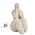 Escultura Mulher Refletindo em Poliresina - Off White - 19,5x10,5x11cm - 1 unidade - Rizzo - Imagem 2