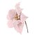 Poinsetia Decorativa - Rosa Claro - 26,5x26,5x9cm - 1 unidade - Cromus - Rizzo - Imagem 1