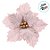 Poinsetia Decorativa - Rosa Claro - 26,5x26,5x9cm - 1 unidade - Cromus - Rizzo - Imagem 2