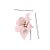 Poinsetia Decorativa - Rosa Claro - 26,5x26,5x9cm - 1 unidade - Cromus - Rizzo - Imagem 4