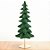 Enfeite Decorativo de Natal - Pinheiro Verde Base Dourada - 30x12,5cm - 1 unidade - Cromus - Rizzo - Imagem 1
