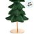 Enfeite Decorativo de Natal - Pinheiro Verde Base Dourada - 30x12,5cm - 1 unidade - Cromus - Rizzo - Imagem 2