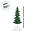 Enfeite Decorativo de Natal - Pinheiro Verde Base Dourada - 30x12,5cm - 1 unidade - Cromus - Rizzo - Imagem 3