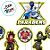 Kit Topo de Bolo - Beyblade X - 22x12cm - 6 unidades - Regina - Rizzo - Imagem 2