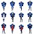 Mini Personagens Decorativos - Bluelock - 5x9,5 - 12 unidades - Regina - Rizzo - Imagem 1