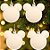Bola de Natal - Mickey - Aveludada Bege - 8cm - 4 unidades - Disney Original - Rizzo - Imagem 1