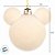 Bola de Natal - Mickey - Aveludada Bege - 6cm - 6 unidades - Disney Original - Rizzo - Imagem 3