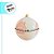 Bolas de Natal - Bege com Ginger  Branco/Bege - 8x8cm   - 6 unidades - Cromus - Rizzo - Imagem 2