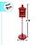 Enfeite Decorativo de Natal - Caixa de Correios Metal Vermelho/Branco - 1,17m - 1 unidade - Cromus - Rizzo - Imagem 2