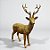 Enfeite de Natal Em Resina - Rena em Pé Ouro - 20x16cm - 1 unidade - Cromus - Rizzo - Imagem 1