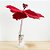 Poinsétia Decorativa - Veludo Vermelho Com Glitter - 34cm - 1 unidade - Rizzo - Imagem 1