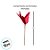 Poinsétia Decorativa - Veludo Vermelho Com Glitter - 34cm - 1 unidade - Rizzo - Imagem 3