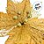 Poinsétia Decorativa - Veludo Dourado Com Glitter - 34cm - 1 unidade - Rizzo - Imagem 2