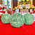 Bolas de Natal em Tubo - Verde com Pedrinhas - 10cm - 3 unidades - Rizzo - Imagem 1