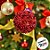 Bolas de Natal em Tubo - Vermelho com Glitter e Lantejoulas - 10cm - 3 unidades - Rizzo - Imagem 4