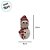 Enfeite Decorativo de Natal com Luz - Boneco de Neve com Cachecol - Vermelho e Prata - 24cm - 1 unidade - Rizzo - Imagem 2