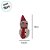 Enfeite Decorativo de Natal com Luz - Boneco de Neve com Cachecol - Rosa Brilhante - 18cm - 1 unidade - Rizzo - Imagem 2