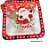 Lata De Metal De Natal Com Visor - Santa - 15x15x5cm - 1 unidade - Rizzo - Imagem 2