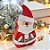 Lata de Metal de Natal - Noel com Chapéu Articulado - 21x11x6cm   - 1 unidade - Rizzo - Imagem 1