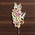 Galho Decorativo de Natal - Folhas e Frutas com Neve - 35x15x6cm - 1 unidade - Cromus - Rizzo - Imagem 1