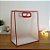 Sacola Transparente Fosca Pvc Alça Plana Vermelho - 30x25x15cm - 12 unidades - Rizzo - Imagem 1