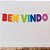 Faixa Decorativa Colorida - Bem-vindo - 100x14,5cm - 1 unidade - Regina - Rizzo - Imagem 1