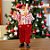 Papai Noel Decorativo em Pé Jogador de Beisebol - Vermelho e Branco - 30cm - 1 unidade - Rizzo - Imagem 1